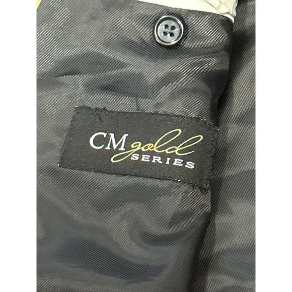 CM Gold Series 60R Navy Blue Wool Blend Blazer | Two-Button Sport Coat Jacket - Picture 5 of 6